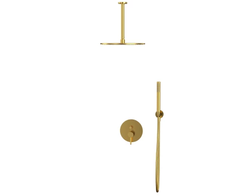 Система для душа скрытого монтажа WHITECROSS Y YSET12GLB (брашированное золото)