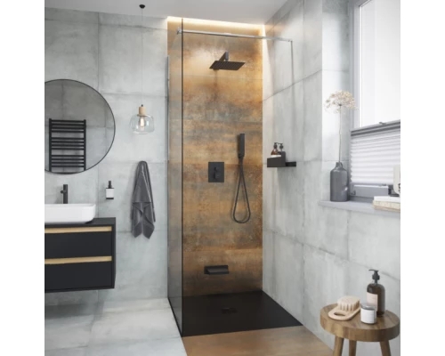 Термостатическая душевая система скрытого монтажа EXCELLENT Keria AREX.SET.2048BL (черный мат) Elit-san.ru