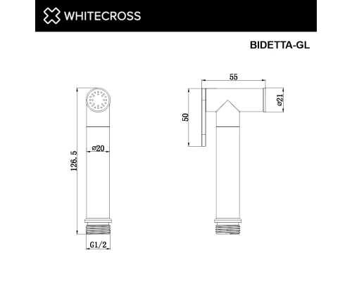 Лейка для биде WHITECROSS BIDETTA-GL (золото) Elit-san.ru
