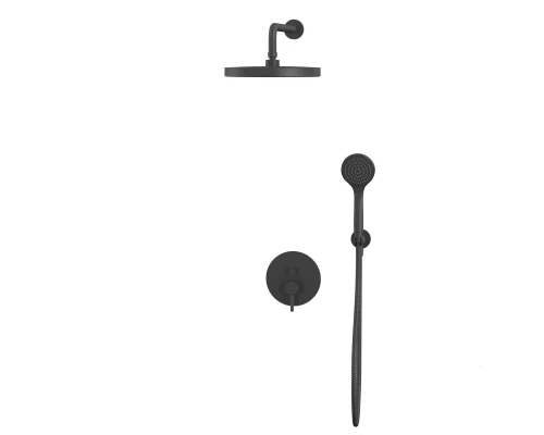 Система для душа скрытого монтажа WHITECROSS Y YSET04BASICBL (черный мат)