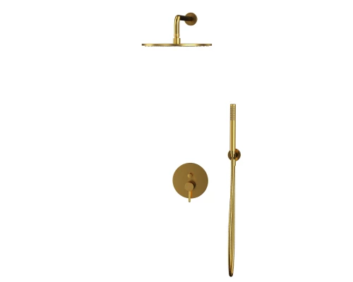 Система для душа скрытого монтажа WHITECROSS Y YSET04GLB (брашированное золото) Elit-san.ru