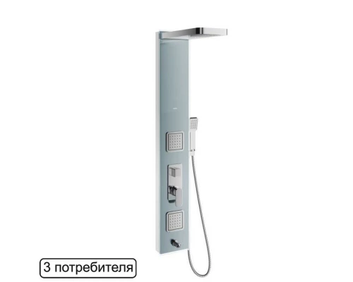 Душевая панель Excellent Glas с гидромассажем, ARAC.GR8401 Elit-san.ru