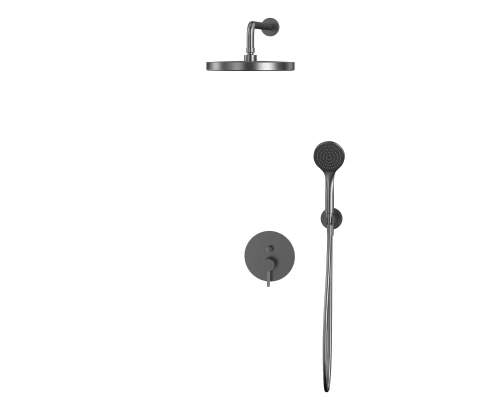 Система для душа скрытого монтажа WHITECROSS Y YSET04BASICGM (оружейная сталь)