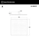 Верхний душ WHITECROSS 30x30 см X1300CR (хром)
