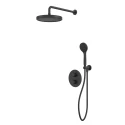 Термостатическая душевая система скрытого монтажа WHITECROSS Y YSET08BASICBL (черный мат)
