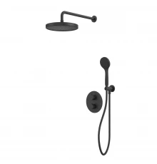 Термостатическая душевая система скрытого монтажа WHITECROSS Y YSET08BASICBL (черный мат)