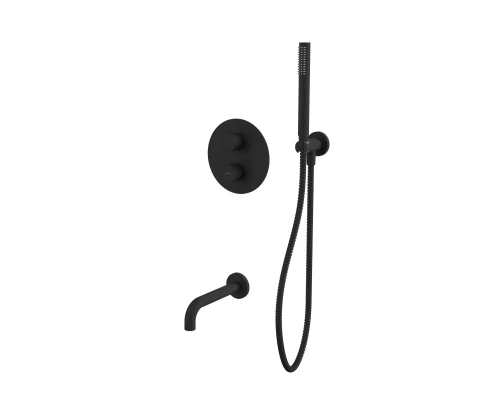 Термостатическая система для ванны скрытого монтажа WHITECROSS Y YSET10BL (черный мат) Elit-san.ru