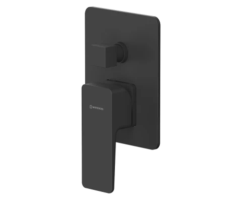 Смеситель для душа скрытого монтажа WHITECROSS X X1435BL (черный мат)