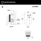 Смеситель для душа скрытого монтажа WHITECROSS X X1435BL (черный мат)