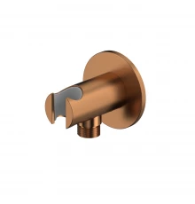 Угловой соединительный элемент с держателем лейки WHITECROSS Y1015CPB (брашированная медь)