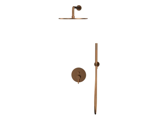 Система для душа скрытого монтажа WHITECROSS Y YSET04CPB (брашированная медь)