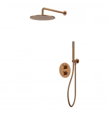 Термостатическая душевая система скрытого монтажа WHITECROSS Y YSET08CPB (брашированная медь)