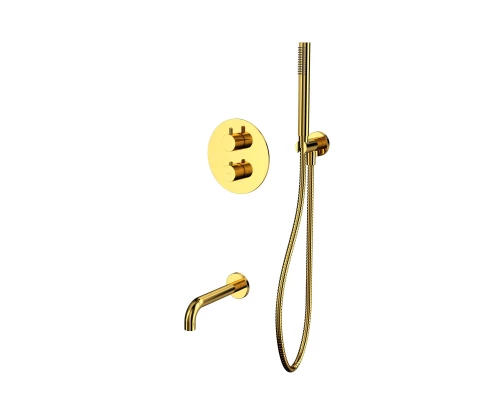 Термостатическая система для ванны скрытого монтажа WHITECROSS Y YSET10GL (золото) Elit-san.ru