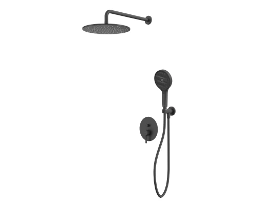 Система для душа скрытого монтажа WHITECROSS Y YSET04TOPBL (черный мат)