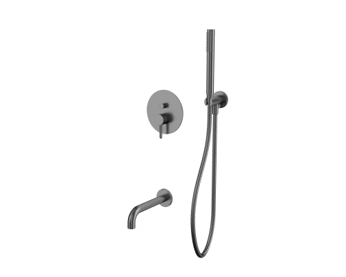 Система для ванны скрытого монтажа WHITECROSS Y YSET06GM (оружейная сталь)