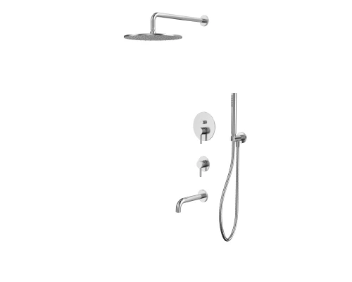 Система для ванны скрытого монтажа WHITECROSS Y YSET07NIB (брашированный никель)