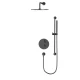 Термостатическая душевая система скрытого монтажа WHITECROSS Y YSET09GM (оружейная сталь)