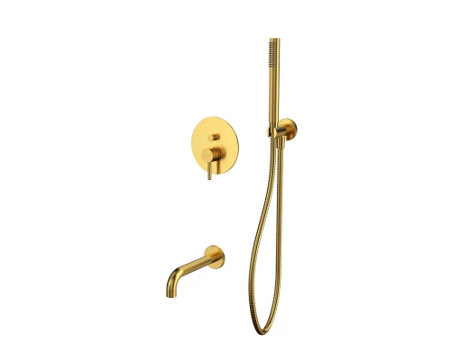 Система для ванны скрытого монтажа WHITECROSS Y YSET06GLB (брашированное золото) Elit-san.ru