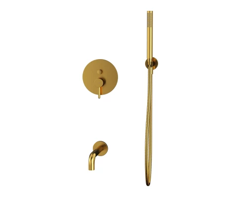 Система для ванны скрытого монтажа WHITECROSS Y YSET06GLB (брашированное золото) Elit-san.ru