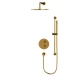 Термостатическая душевая система скрытого монтажа WHITECROSS Y YSET09GLB (брашированное золото) Elit-san.ru