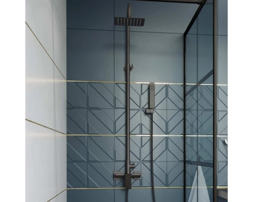 Система для душа наружного монтажа EXCELLENT Rain Keria AREX.2081BL (черный мат) Elit-san.ru