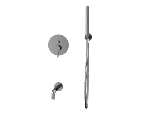 Система для ванны скрытого монтажа WHITECROSS Y YSET06NIB (брашированный никель)