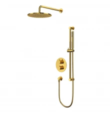 Термостатическая душевая система скрытого монтажа WHITECROSS Y YSET09GL (золото)