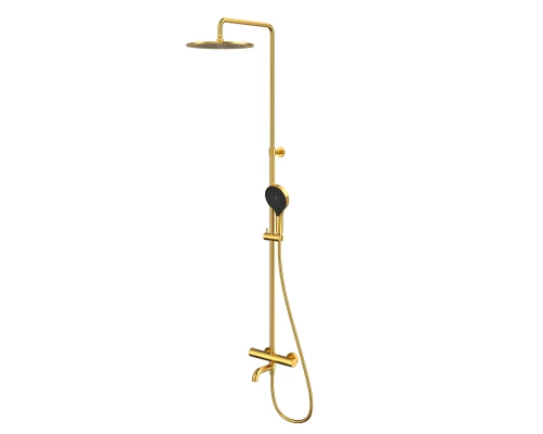 Термостатическая система для ванны наружного монтажа WHITECROSS Y Y1234TOPGLB (брашированное золото)