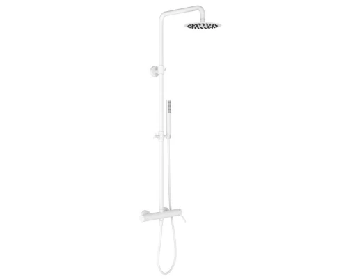 Система для душа наружного монтажа EXCELLENT Rain Pi AREX.1281WH (белый мат) Elit-san.ru