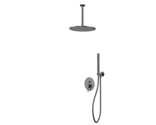Система для душа скрытого монтажа WHITECROSS Y YSET12GM (оружейная сталь)