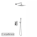 Система для душа скрытого монтажа EXCELLENT Keria AREX.SET.2047CR (хром)