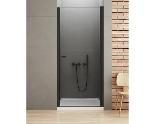 Дверь в нишу NEW TRENDY NEW SOLEO BLACK одинарная 90x195 D-0211A (черный) Elit-san.ru