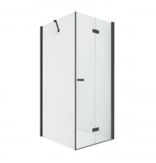 Душевое ограждение NEW TRENDY NEW SOLEO BLACK складные двери R 90x120x195 D-0239A/D-0149B (черный)