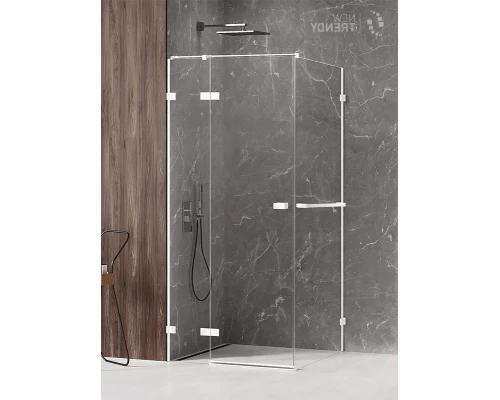 Душевое ограждение NEW TRENDY AVEXA WHITE L 120x120x200 EXK-2790 (белый) Elit-san.ru