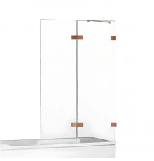 Шторка для ванны NEW TRENDY AVEXA COPPER BRUSHED 110x150 EXK-3811 R (брашированная медь)