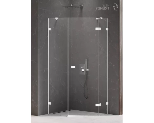 Душевое ограждение NEW TRENDY AVEXA WHITE R 100x80x200 EXK-3872 (белый) Elit-san.ru