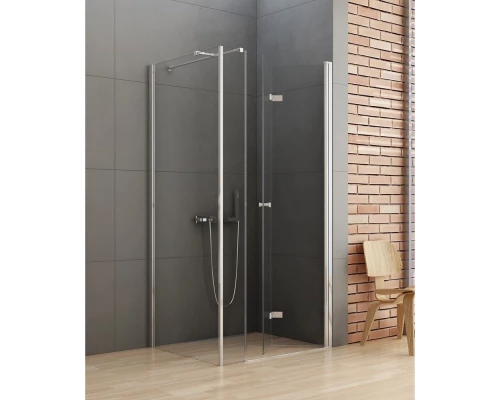 Душевое ограждение NEW TRENDY NEW SOLEO PLUS складные двери R 110x90x195 K-0385 (хром) Elit-san.ru