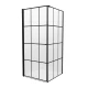 Душевое ограждение NEW TRENDY SUPERIA BLACK 90x90x195 L K-0598 Elit-san.ru