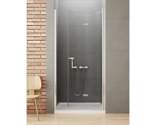 Дверь в нишу NEW TRENDY NEW SOLEO складные R 90x195 D-0134A (хром) Elit-san.ru