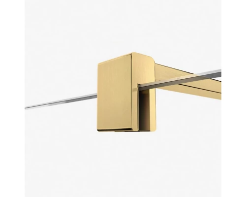 Душевое ограждение NEW TRENDY VELIO GOLD SATIN 80x200 D-0189B (брашированное золото) Elit-san.ru