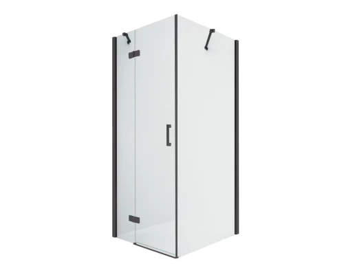 Душевое ограждение NEW TRENDY NEW RENOMA BLACK L 100x100x195 D-0205A/D-0112B (черный) Elit-san.ru