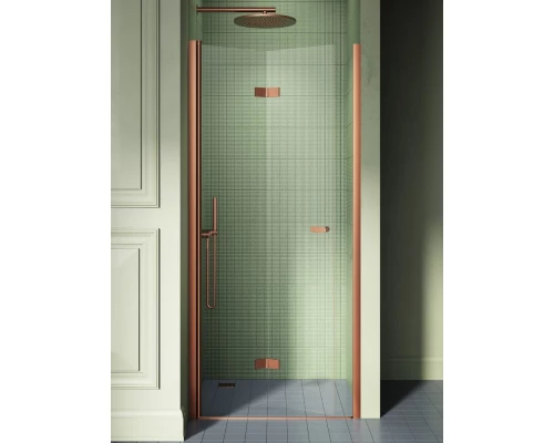 Дверь в нишу NEW TRENDY NEW SOLEO COPPER BRUSHED L 120x195 D-0507A (брашированная медь) Elit-san.ru