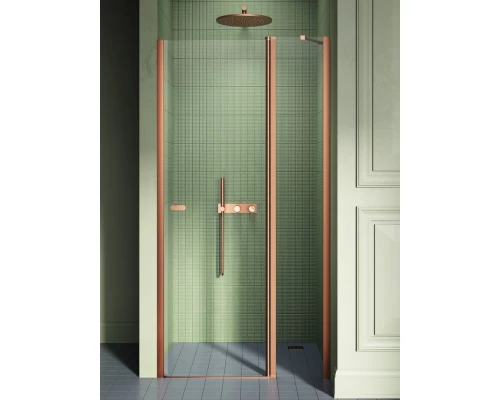 Дверь в нишу NEW TRENDY NEW SOLEO COPPER BRUSHED 110x195 D-0523A-WK (брашированная медь) Elit-san.ru