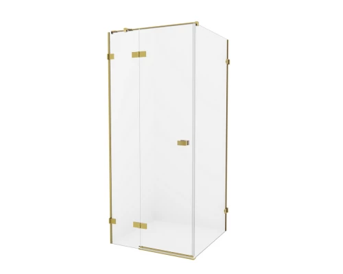 Душевое ограждение NEW TRENDY AVEXA GOLD BRUSHED 80x90x200 EXK-1732 (брашированное золото) Elit-san.ru