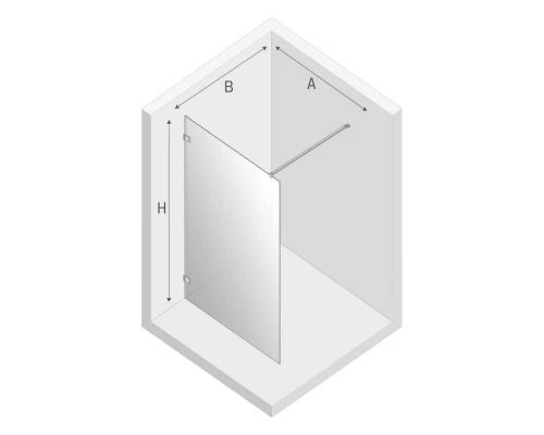 Душевое ограждение NEW TRENDY AVEXA BLACK 110x200 EXK-1808 (черный) Elit-san.ru