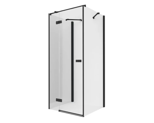 Душевое ограждение NEW TRENDY REFLEXA BLACK L 110x70x200 EXK-5033 (черный) Elit-san.ru