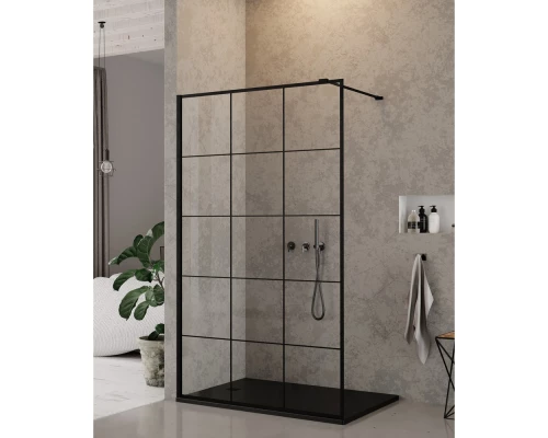 Душевое ограждение NEW TRENDY NEW MODUS BLACK 140x200 EXK-5552 (черный) Elit-san.ru