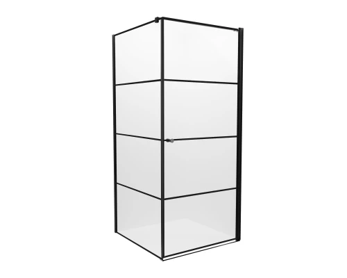Душевое ограждение NEW TRENDY SUPERIA BLACK 90x90x195 P K-0604 Elit-san.ru