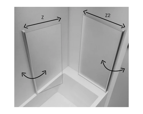 Шторка для ванны NEW TRENDY NEW SOLEO 90x70x140 P-0025/P-0024 (хром) Elit-san.ru