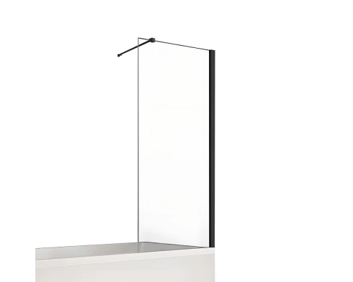 Шторка для ванны NEW TRENDY NEW SOLEO BLACK 90x140 P-0051-WP (черный) Elit-san.ru